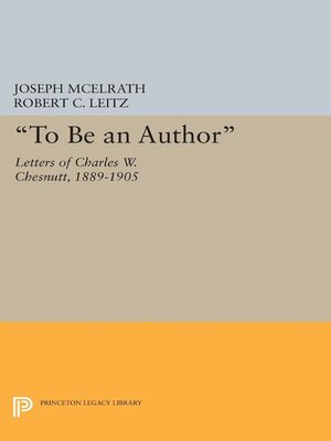 cover image of "To Be an Author"